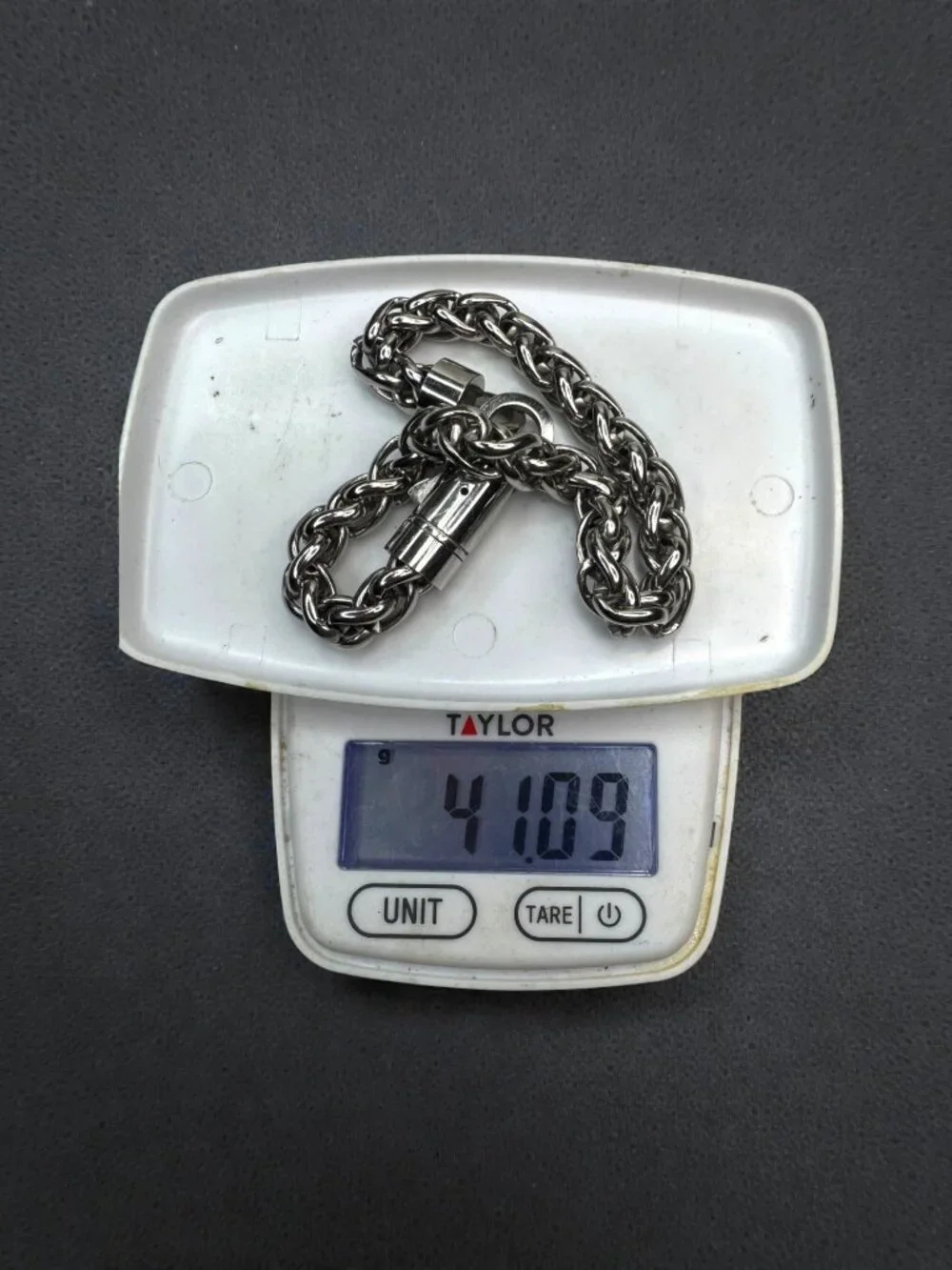 Stainless Steel Byzantine Chain Bracelet Biker 2000s